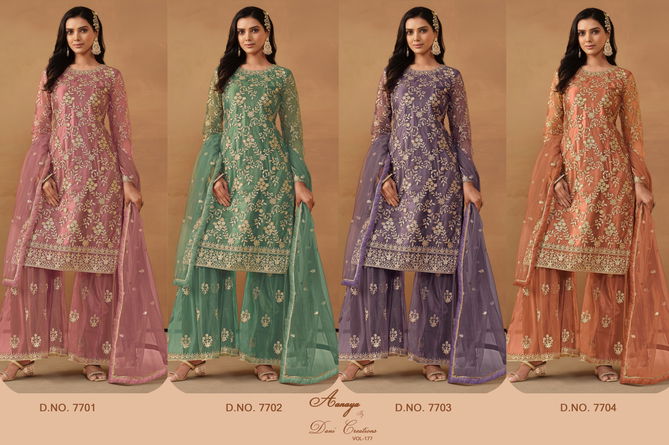 Aanaya Vol 177 Sharara Wedding Salwar Suits Wholesale Market In Surat With Price